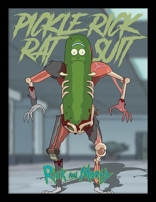 

Постер в раме Rick And Morty: Pickle Rick