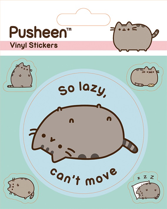 Набор стикеров Pusheen: Lazy от 1С Интерес