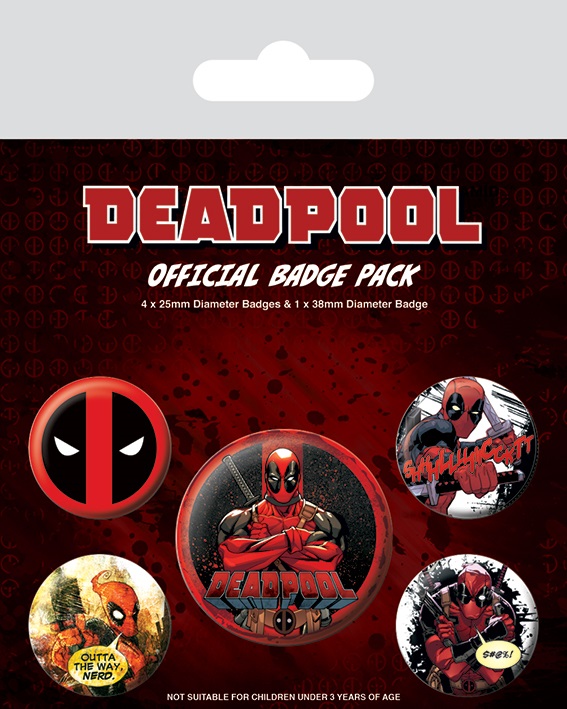 

Набор значков Deadpool