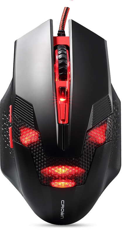 

Мышь Crown CMG-04 Cyborg Red проводная игровая с подсветкой для PC