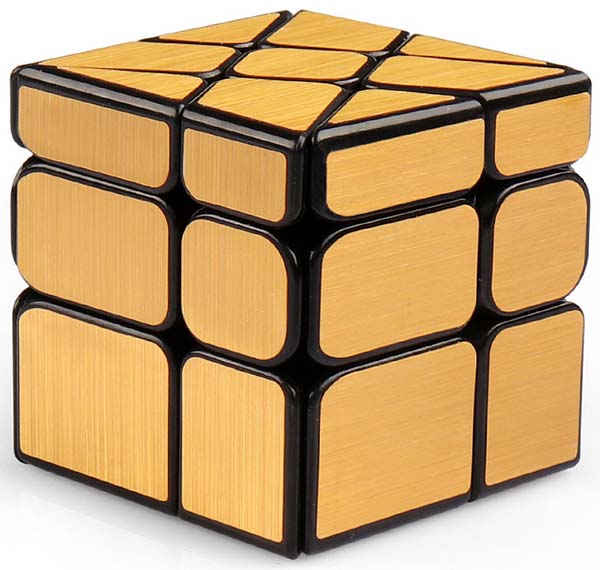 Головоломка Зеркальный кубик: Колесо (золотой) от 1С Интерес