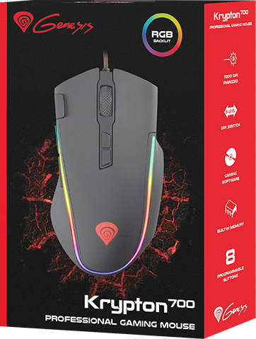 

Мышь Genesis Krypton 700 проводная оптическая игровая с подсветкой для PC