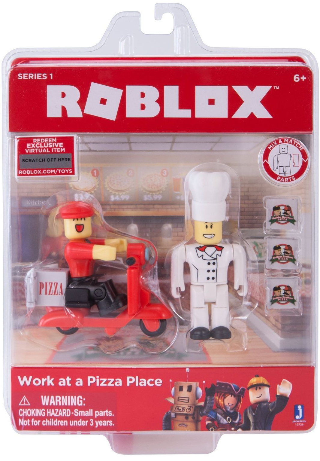 

Набор фигурок Roblox: Work At A Pizza Place