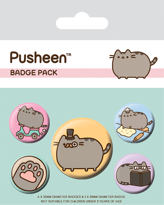 

Набор значков Pusheen: Fancy