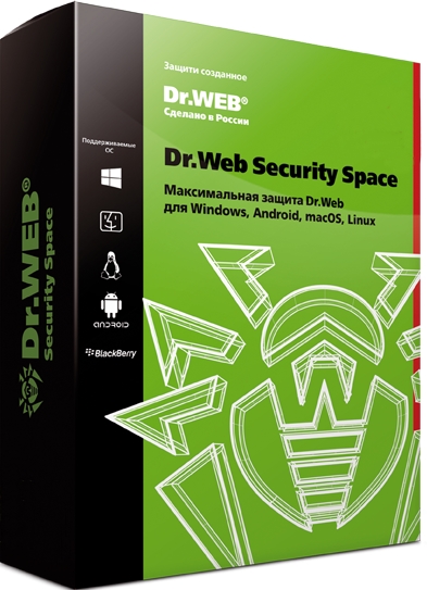 Dr.Web Security Space (2 ПК + 2 моб. устройства, 2 года) [Цифровая версия]  (Цифровая версия) от 1С Интерес