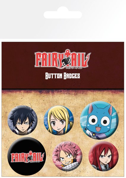 

Набор значков Fairy Tail: Characters