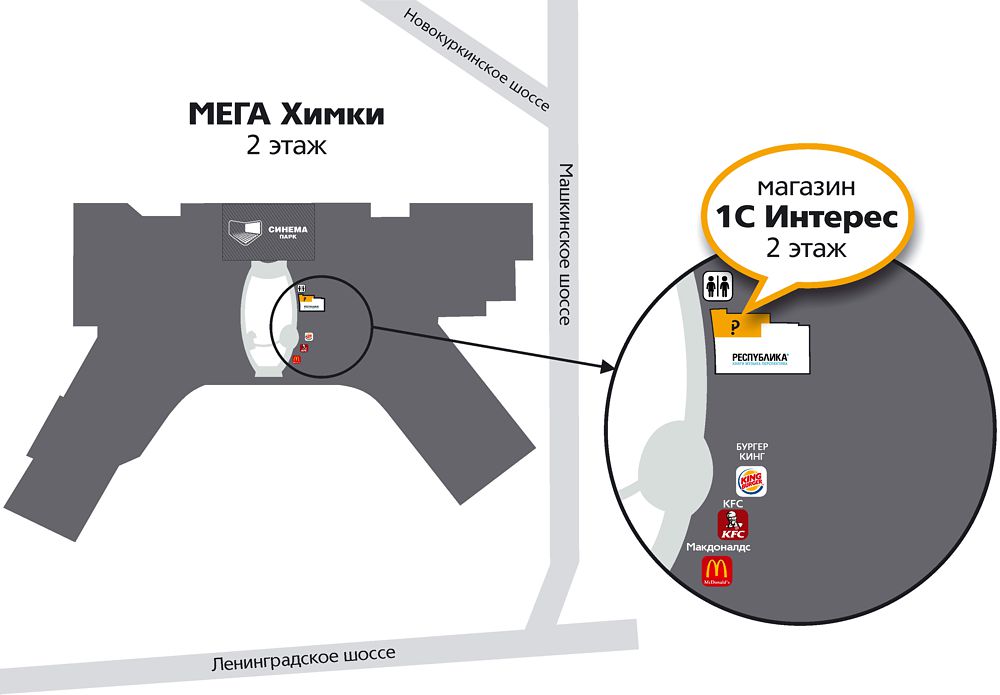 Карта меги химки с магазинами