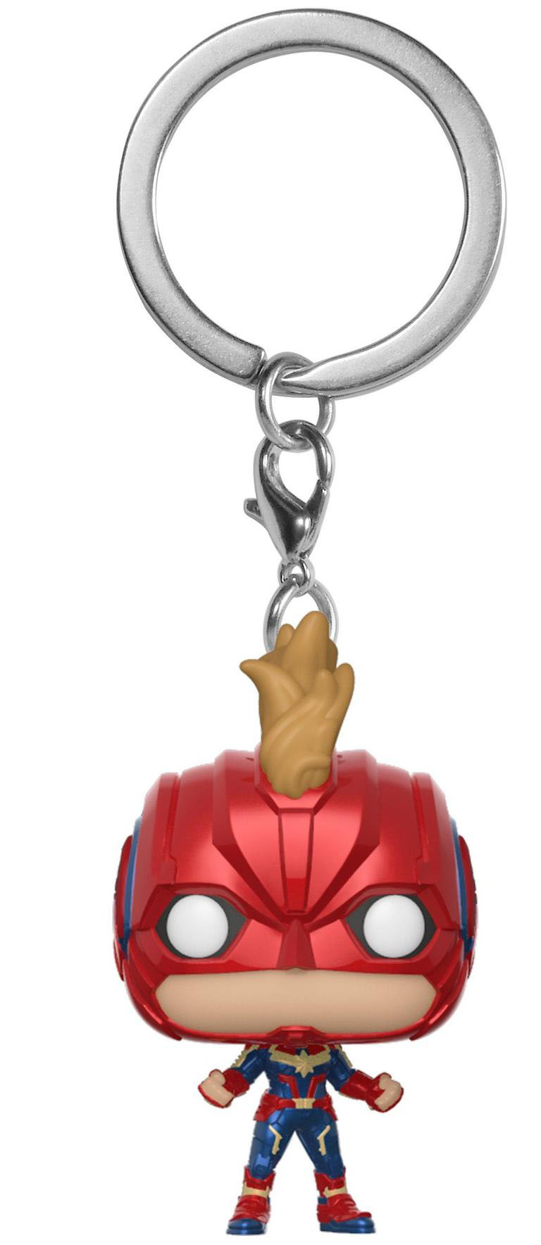 

Брелок Funko Pocket POP: Captain Marvel – Captain Marvel With Helmet