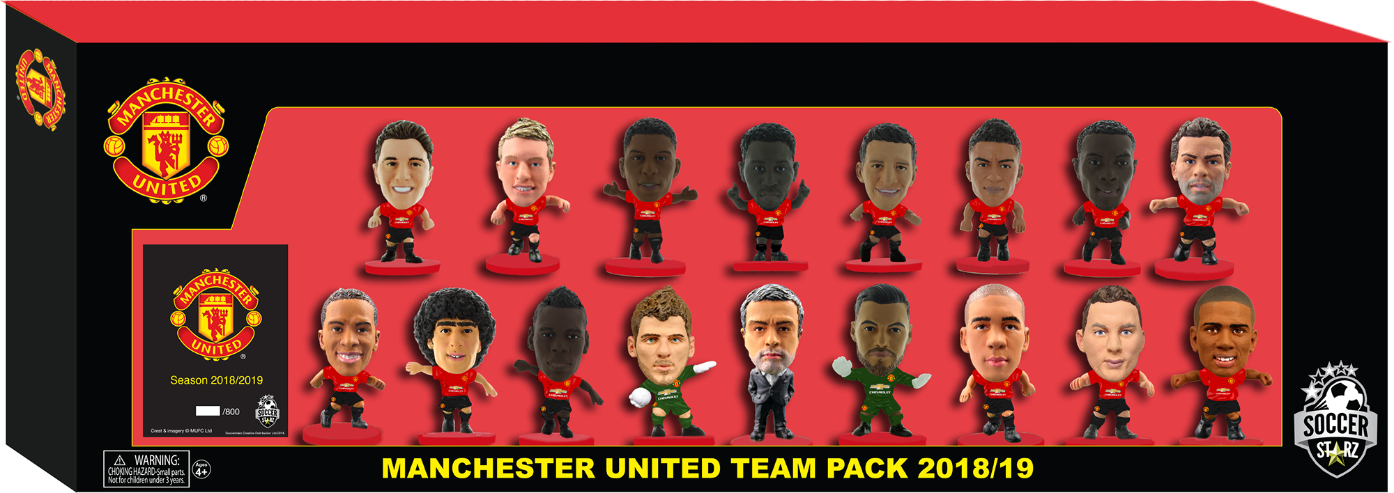 

Набор фигурок Manchester United: 17 Player Team (версия 2018-2019)