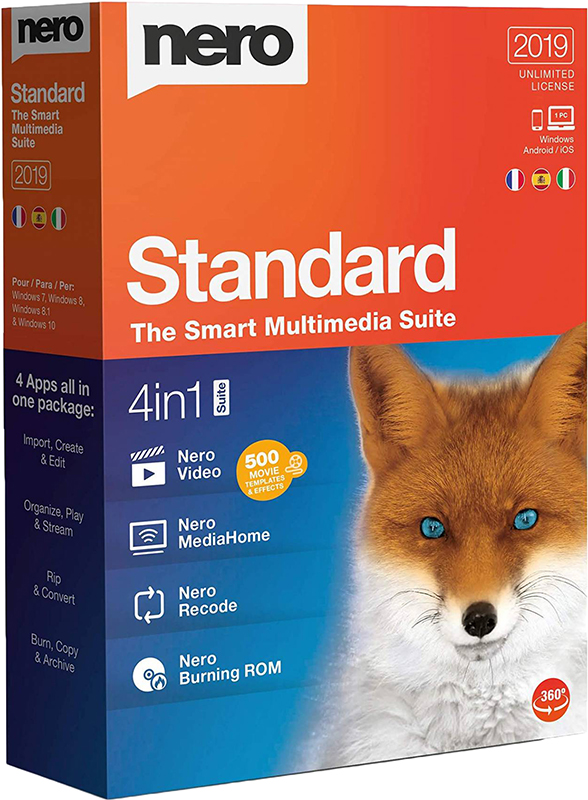 цена Nero Standard 2019 Suite [PC, Цифровая версия] (Цифровая версия)