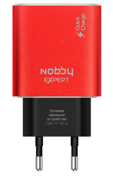 

Зарядное устройство сетевое Nobby Expert NBE-TC-30-01 (красный)