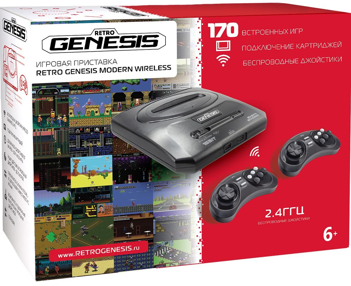 SEGA Retro Genesis Modern Wireless + 170 игр