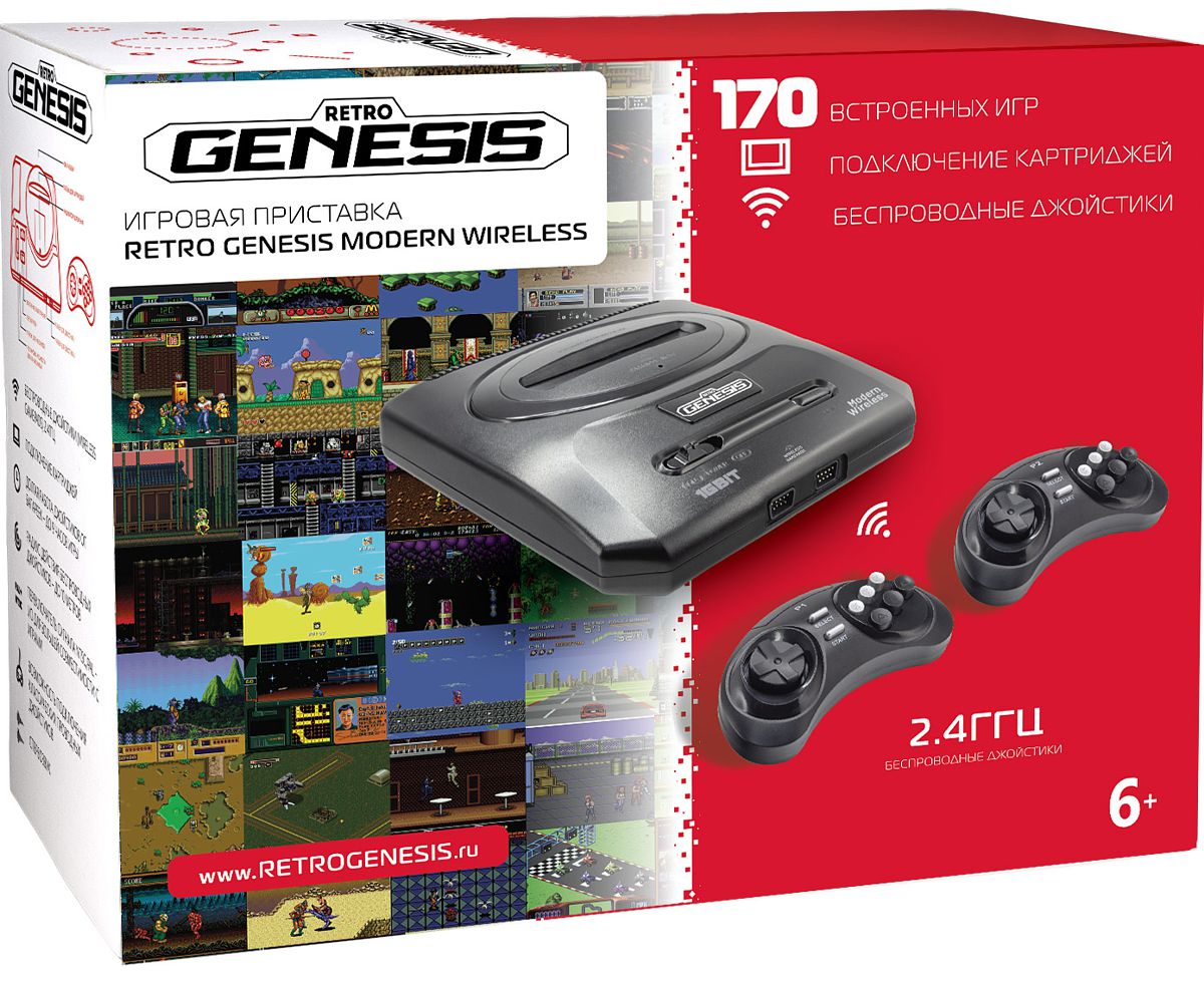 

SEGA Retro Genesis Modern Wireless + 170 игр