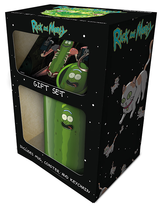 Набор Rick and Morty – Pickle Rick: кружка + костер + брелок pickle