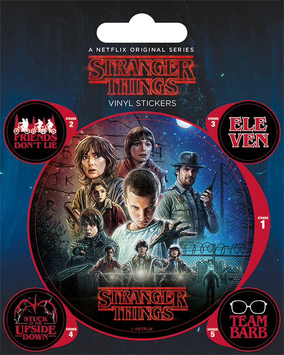 

Набор стикеров Stranger Things: One Sheet