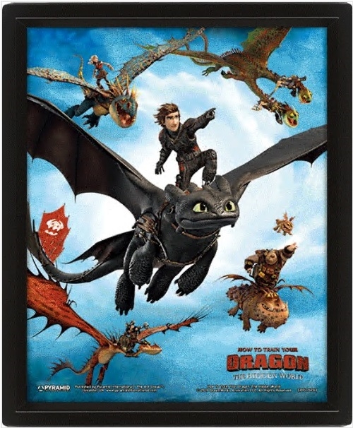 3D Постер How To Train Your Dragon