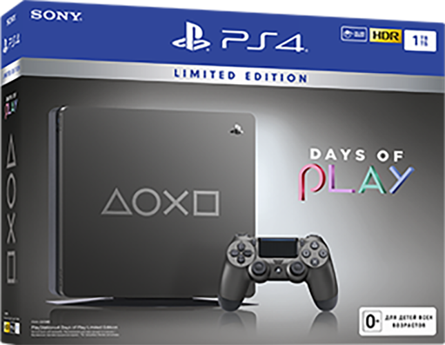 

Игровая консоль Sony PlayStation 4 Slim (1TB) Black (CUH-2208B) Days of Play Special Edition