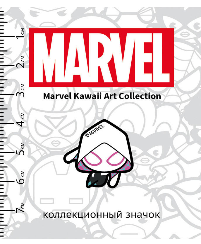 

Значок деревянный Marvel Kawaii: Гвен