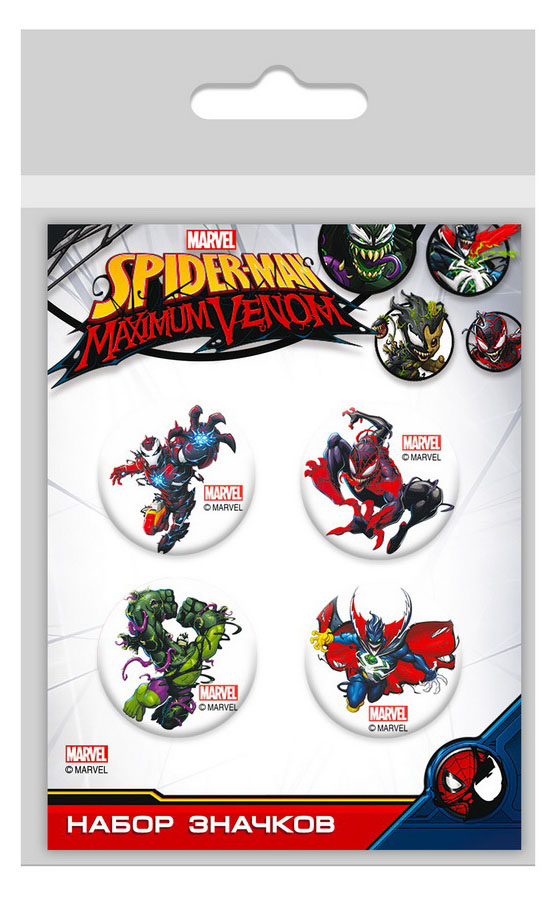 

Набор значков Marvel Spider-Man: Maximum Venom 2