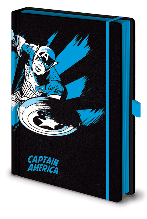 Блокнот Marvel: Retro Captain America Mono от 1С Интерес