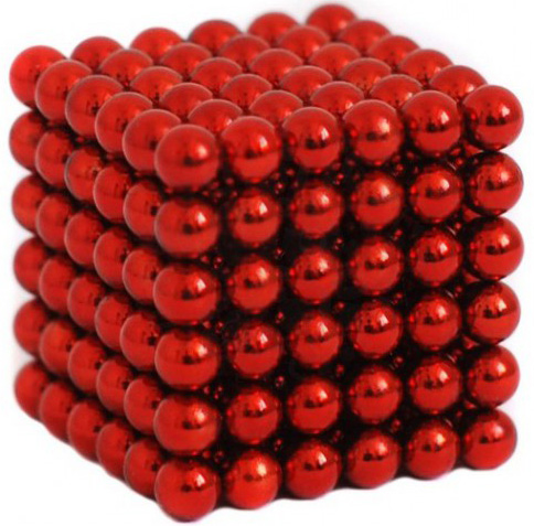 Куб из магнитных шариков ForceCube (красный) от 1С Интерес
