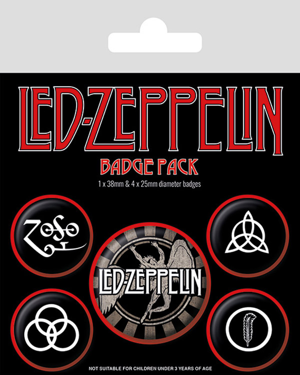 

Набор значков Led Zeppelin: Symbols 5-Pack