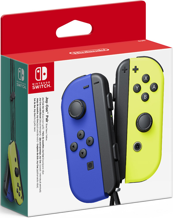 Набор контроллеров Joy-Con для Nintendo Switch (синий/неоново желтый) от 1С Интерес