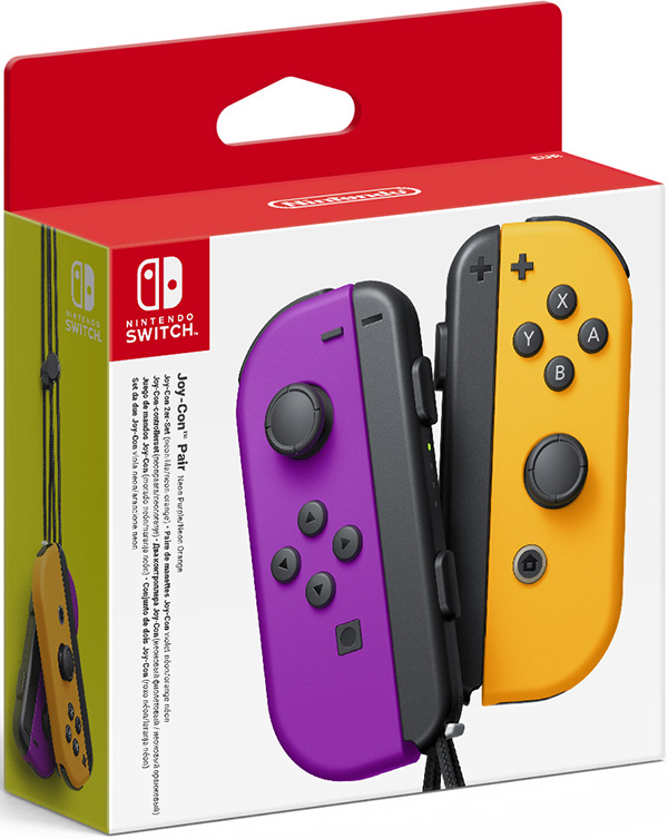Набор контроллеров Joy-Con для Nintendo Switch (неоново фиолетовый/неоново оранжевый) от 1С Интерес