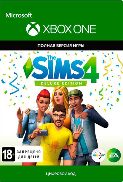 цена Sims 4. Deluxe Party Edition [Xbox One, Цифровая версия] (Цифровая версия)