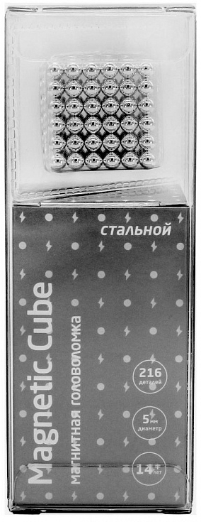 

Магнитный куб: Magnetic Cube (5 мм, стальной)