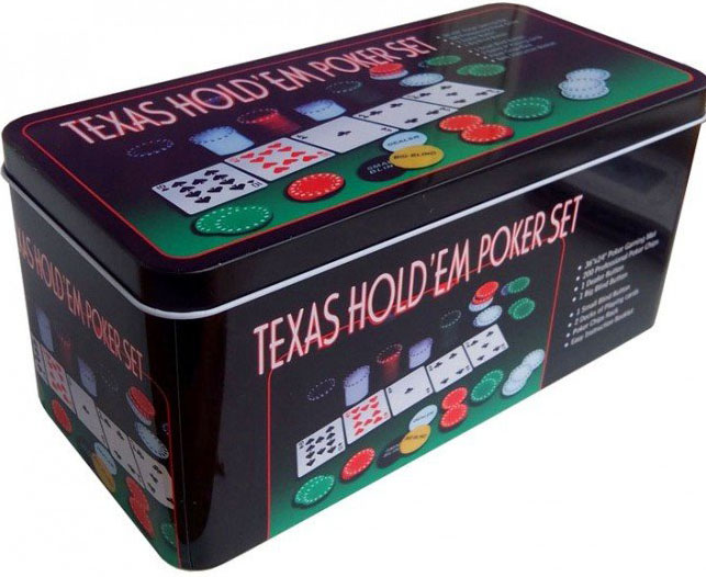 Набор для покера Texas Holdem Light: 200 фишек