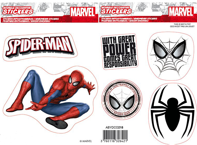цена Набор стикеров Marvel: Spider-Man