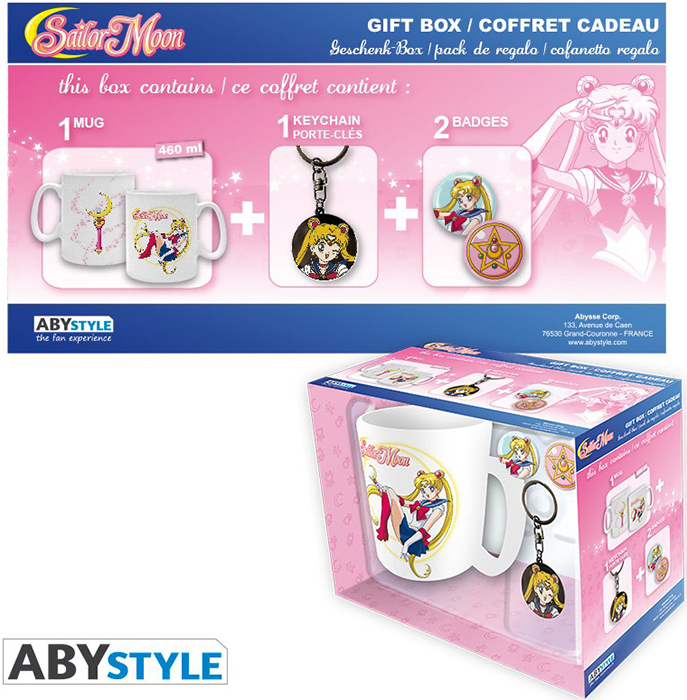 

Набор подарочный Sailor Moon (кружка + брелок + значки)