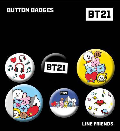 

Набор значков BT21: Mix