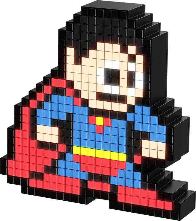 Фигурка Pixel Pals: DC – Superman Светящаяся