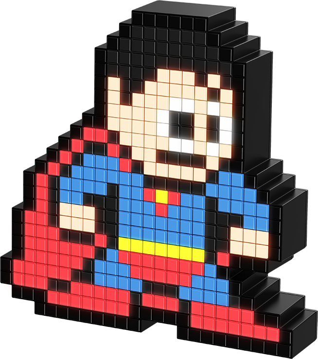 

Фигурка Pixel Pals: DC – Superman Светящаяся