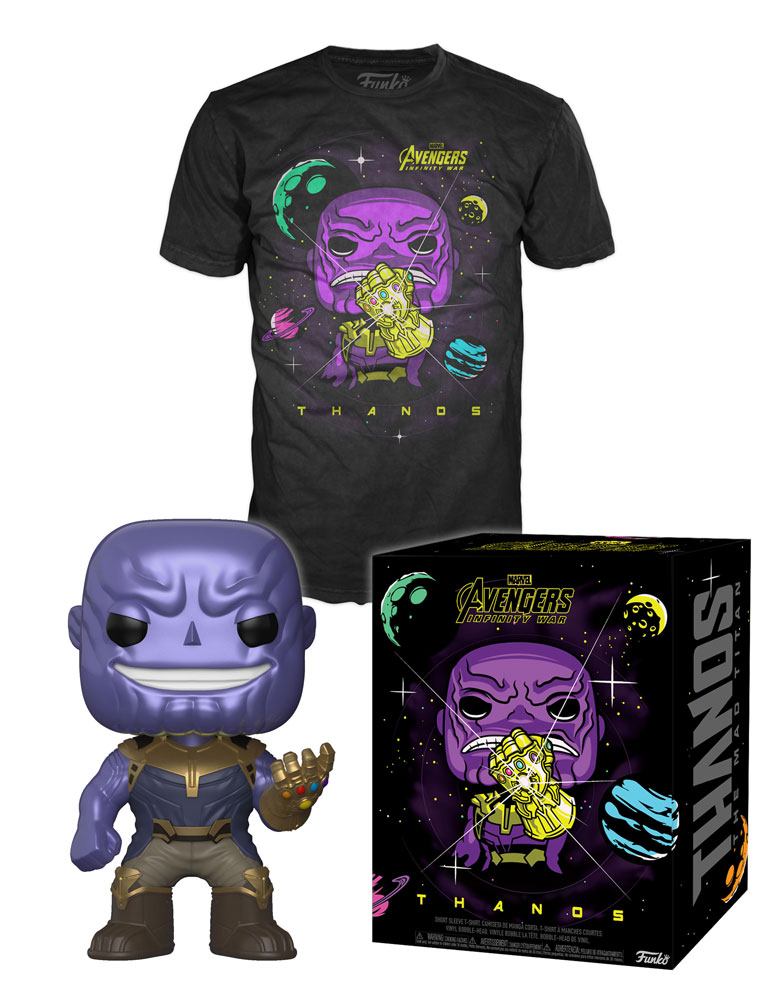 Набор Футболка + Фигурка Funko POP: Marvel Avengers Infinity War – Thanos Tees от 1С Интерес