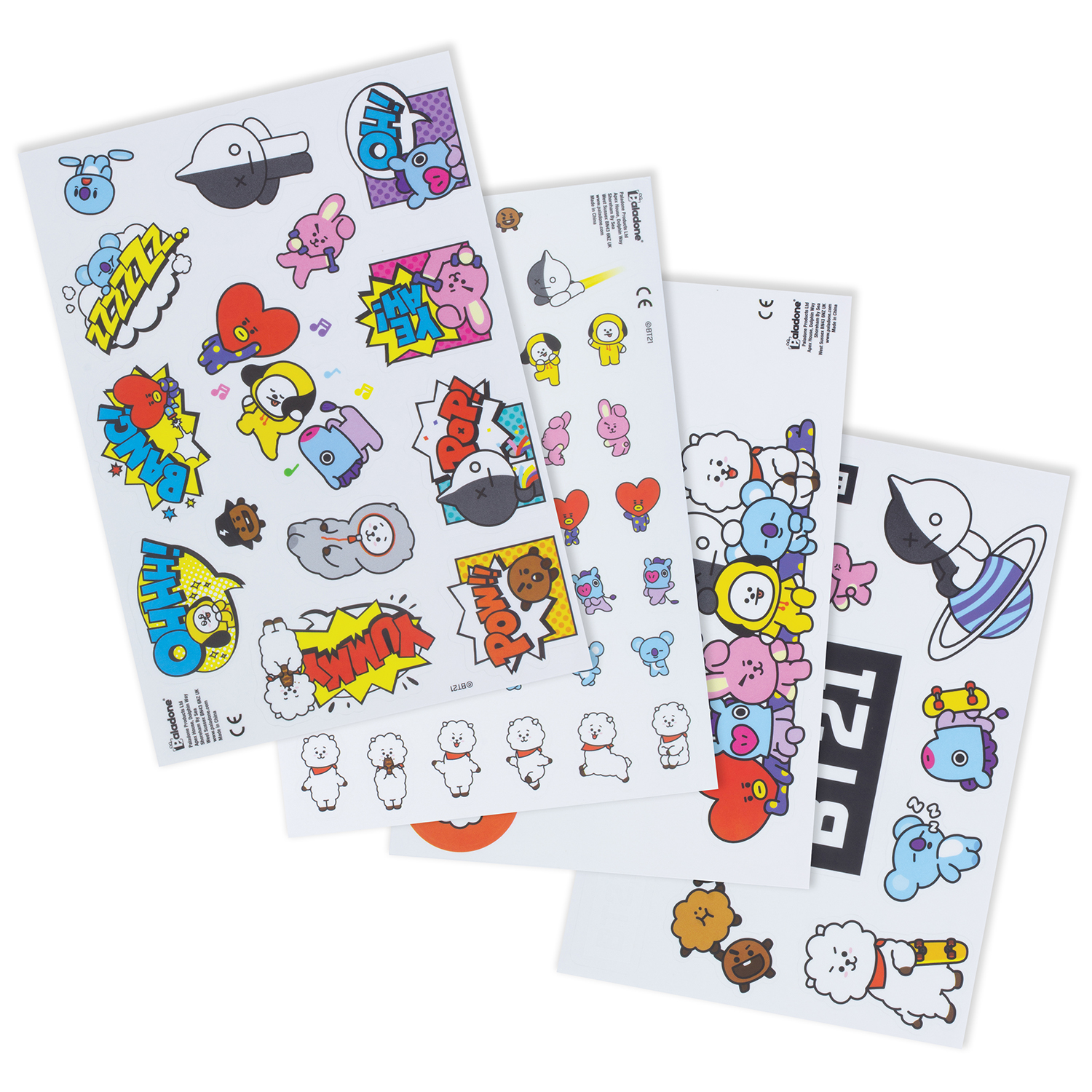 

Набор наклеек BT21