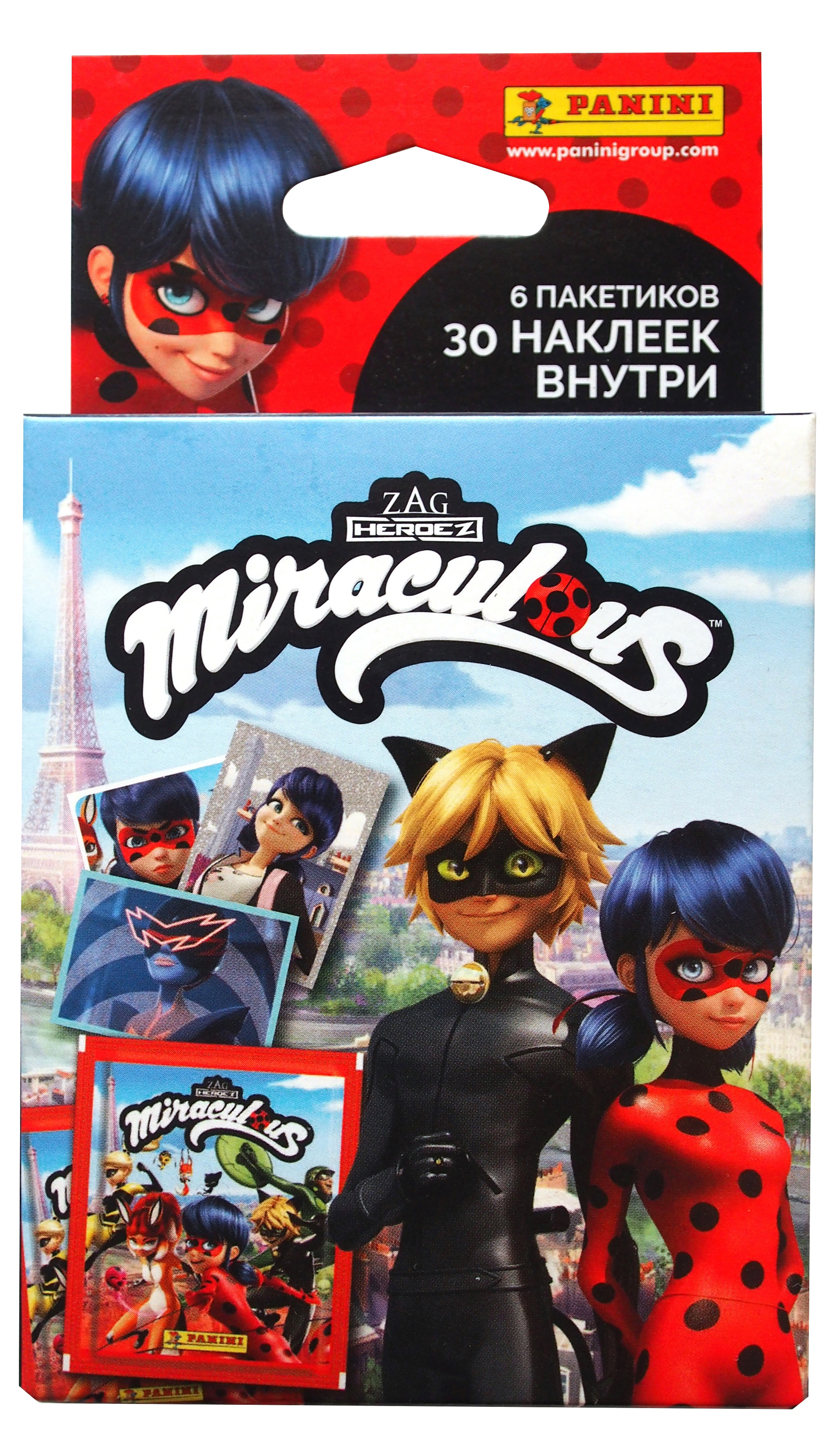 

Блистер с наклейками Леди Баг и Супер-кот / Miraculous Tales Of Ladybug & Cat Noir (6 наборов)