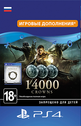 

The Elder Scrolls Online: 14000 Crowns. Дополнение [PS4, Цифровая версия] (Цифровая версия)