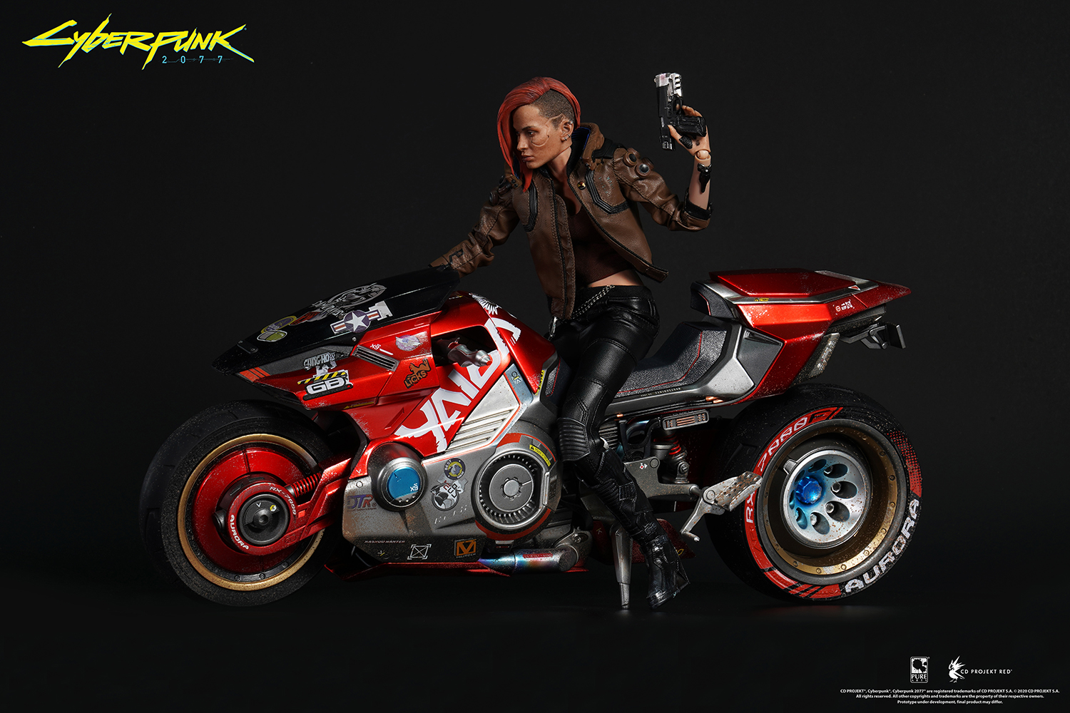 

Фигурка Cyberpunk 2077: V Female + Sportbike Yaiba Kusanagi CT3-H