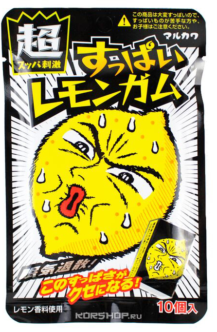 Жевательная резинка Marukawa: Кислый лимон от 1С Интерес