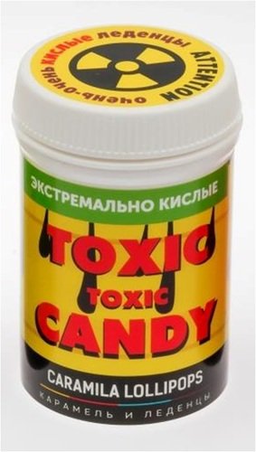 цена Леденцы Caramila Lollipops: Toxic Candy – Вкус Яблоко Экстремально кислые