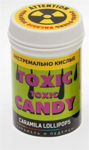 цена Леденцы Caramila Lollipops: Toxic Candy – Вкус Арбуз Экстремально кислые