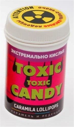 цена Леденцы Caramila Lollipops: Toxic Candy – Вкус Вишня Экстремально кислые