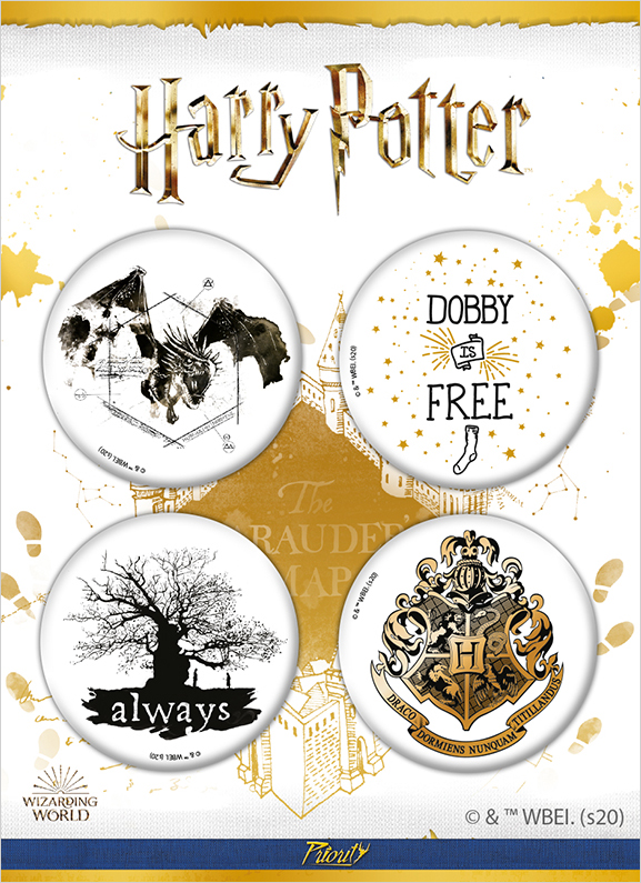 Набор значков Гарри Поттер / Harry Potter 2 4-Pack (4 шт.) от 1С Интерес
