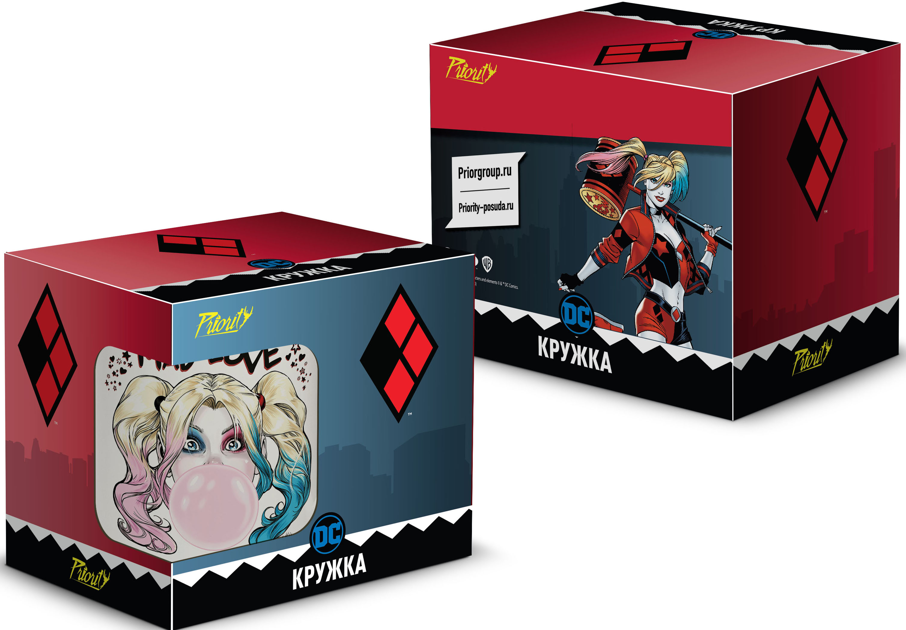 

Кружка ДС: Харли Квинн / DC: Harley Quinn Mad Love (керамическая, 300 мл)