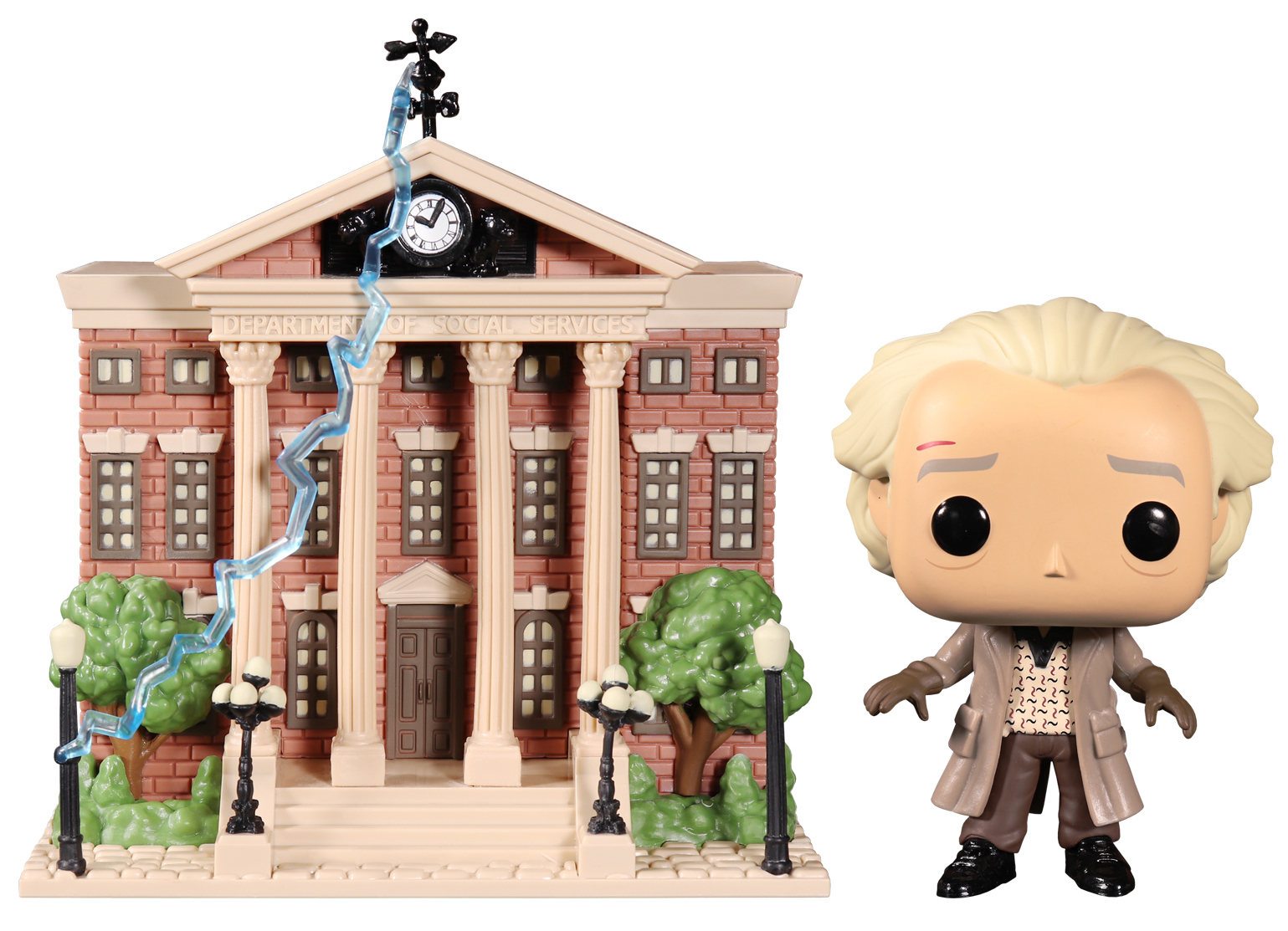 

Фигурка Funko POP Town: Back To The Future – Doc With Clock Tower