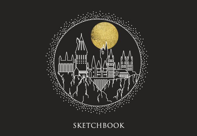 

Скетчбук Harry Potter: Hogwarts (чёрный)