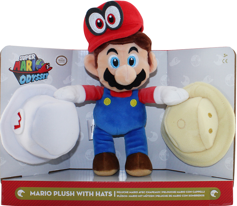 

Мягкая игрушка Super Mario: Odyssey – Mario With Hats (15 см)